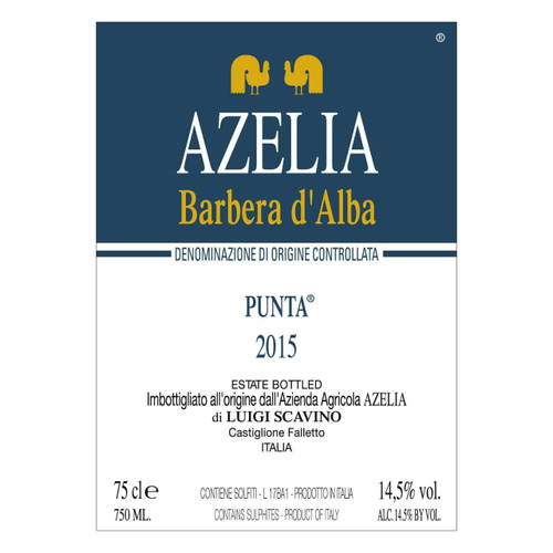 Azelia Barbera d'Alba Punta 2020 750ml