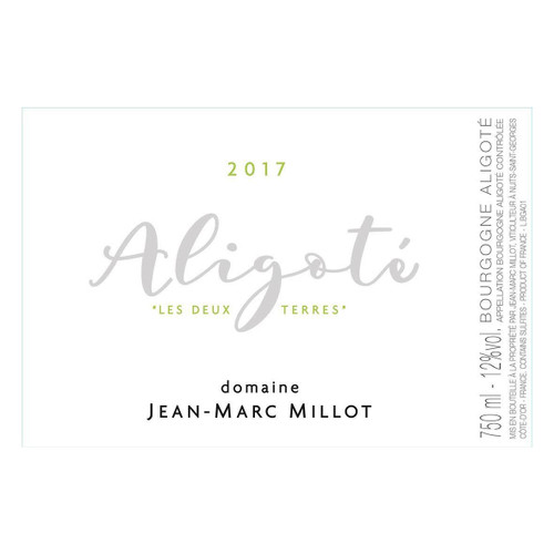 Jean-Marc Millot Bourgogne Aligote Les Deux Terres 2022 750ml