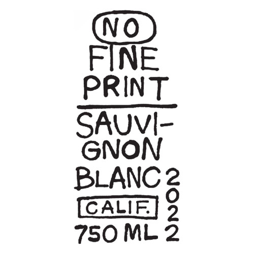 No Fine Print Sauvignon Blanc California 2022 750ml