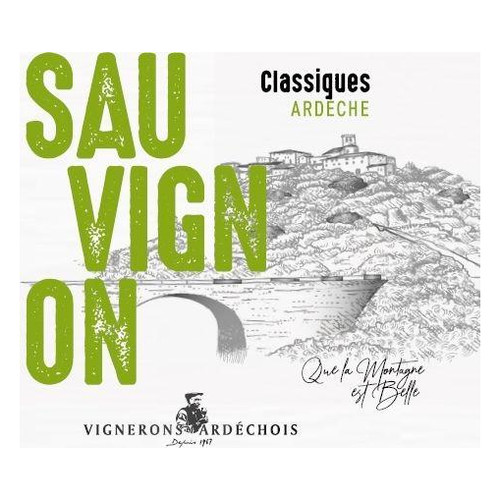 Vignerons Ardechois l'Ardeche Sauvignon Blanc Classiques 2022 750ml