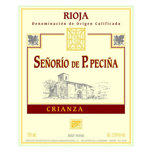 Hermanos Senorio de P. Pecina Crianza Rioja 2014 1.5L