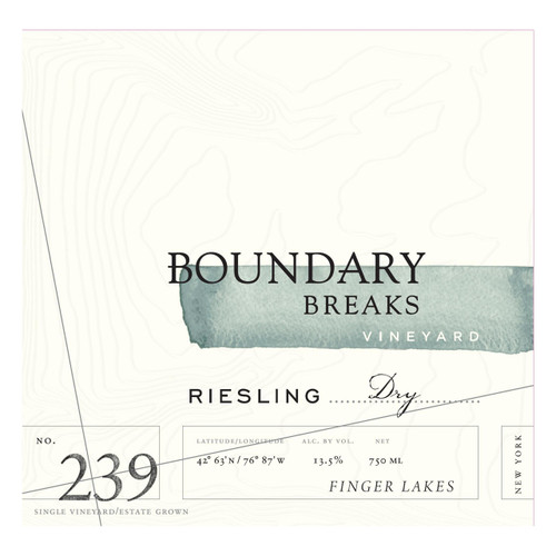 Boundary Breaks No. 239 Dry Riesling 2022 750ml