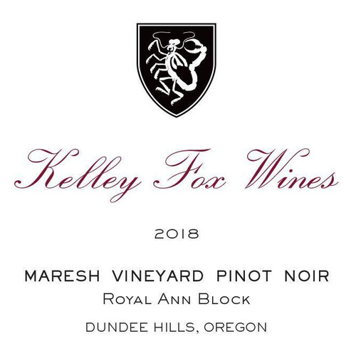 Kelley Fox Wines Pinot Noir Maresh Vineyard Royal Ann Block Dundee Hills 2021 750ml