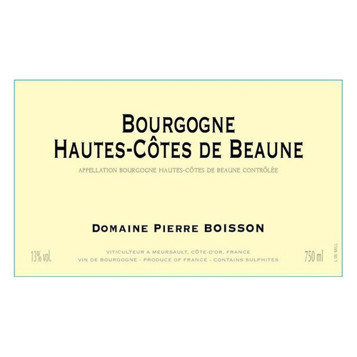 Pierre Boisson Bourgogne Hautes-Cotes de Beaune 2021 750ml