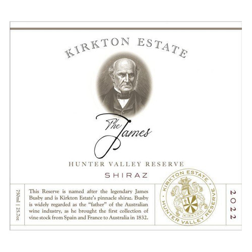Kirkton Estate Shiraz The James Reserve Hunter Valley 2022 750ml