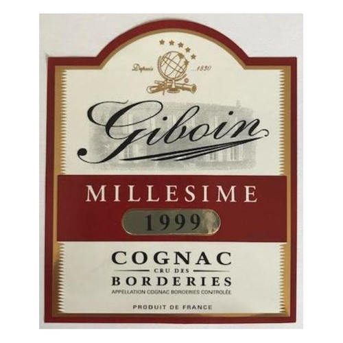 Giboin Cognac 1999 Cognac Cru Des Borderies Millesime 1999 750ml