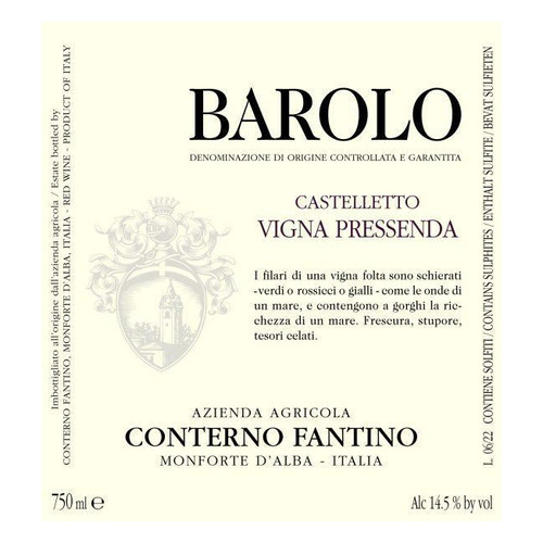 Conterno Fantino Castelletto Vigna Pressenda Barolo DOCG 2019 750ml