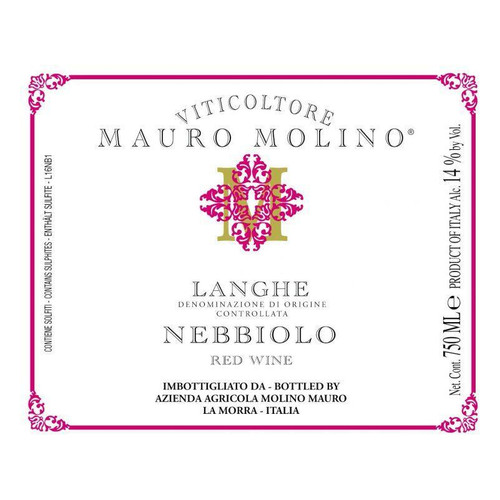 Mauro Molino Langhe Nebbiolo 2022 750ml