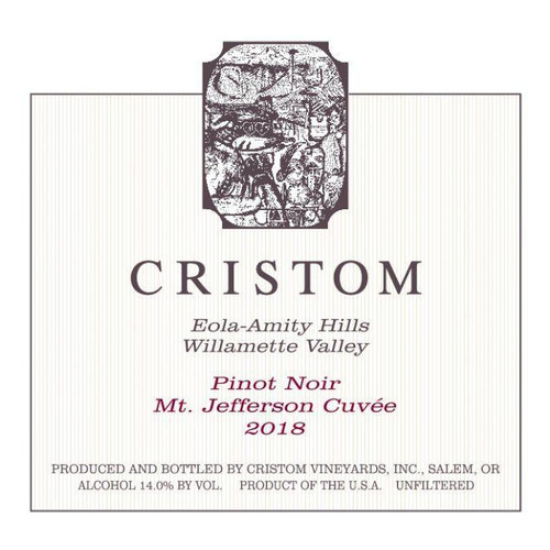 Cristom Vineyards Pinot Noir Mt. Jefferson Cuvee Willamette Valley 2022 750ml