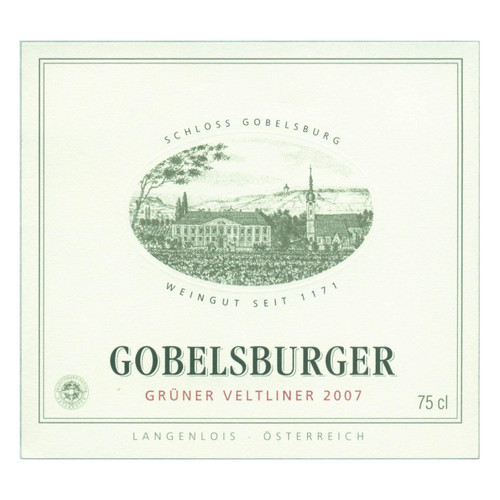Schloss Gobelsburg Langenlois Gruner Veltliner Gobelsburger 2022 750ml