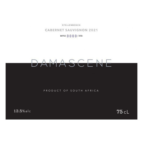 Damascene Vineyards Cabernet Sauvignon Stellenbosch 2021 750ml