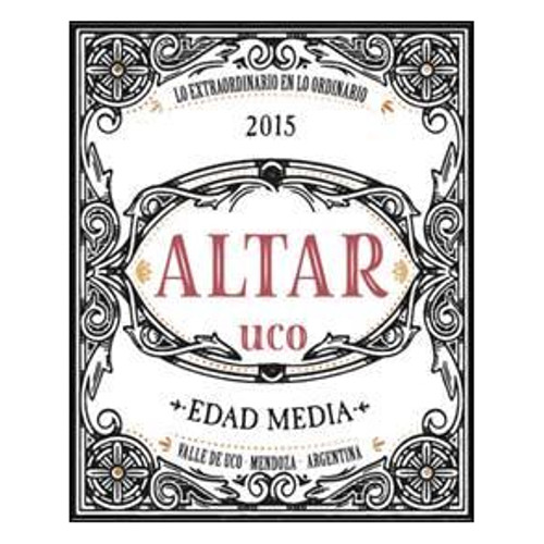 Label/Bottle Shot for the Altar Uco Edad Media Tinto Valle de Uco 2019 750ml