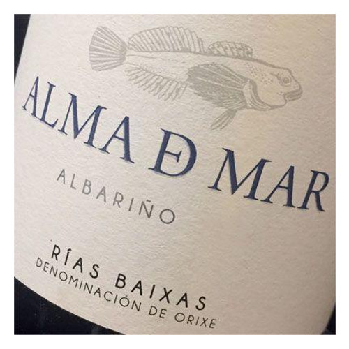 Label/Bottle Shot for the Bodegas Albamar Rias Baixas Albarino Alma de Mar 2022 750ml