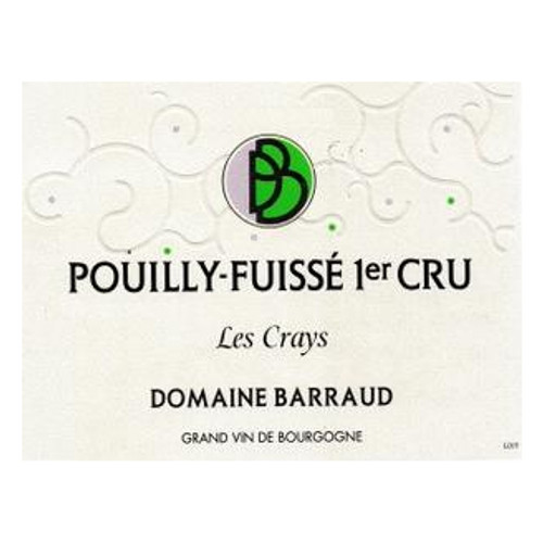 Label/Bottle Shot for the Domaine Barraud Pouilly-Fuisse Les Crays 2022 750ml
