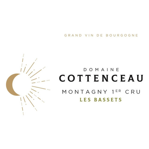 Label/Bottle Shot for the Domaine Cottenceau Montagny 1er Cru Les Bassets 2021 750ml