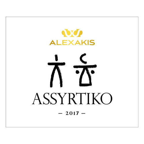 Label/Bottle Shot for the Alexakis Assyrtiko 2023 750ml