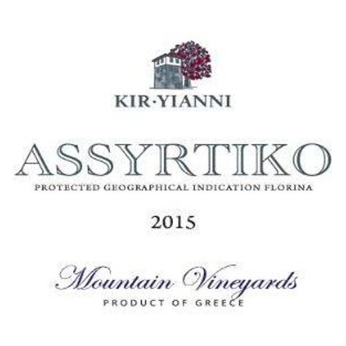 Label/Bottle Shot for the Kir-Yianni Florina Assyrtiko Mountain Vineyard 2022 750ml