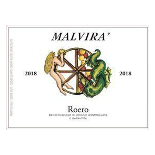 Label/Bottle Shot for the Malvira Roero 2019 750ml