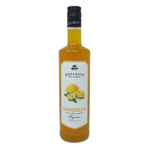 Label/Bottle Shot for the Botanico Del Parco Genziello Bitter Lemon Aperitif Liqueur NV 700ml