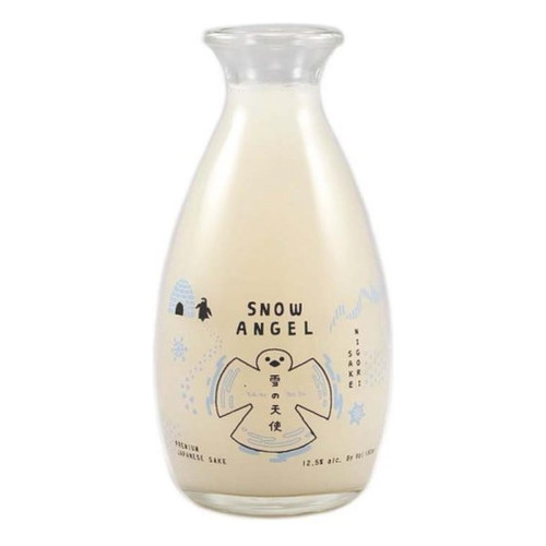 Label/Bottle Shot for the Oka Brewery Yuki no Tenshi Snow Angel Nigori Sake NV 720ml