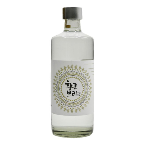 Label/Bottle Shot for the Hwanggeum Bori Golden Barley Soju 34 Proof NV 375ml