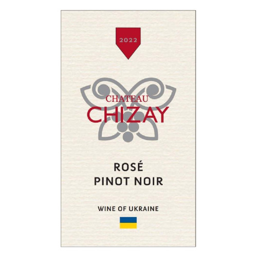 Label/Bottle Shot for the Chateau Chizay Pinot Noir Rose 2022 750ml