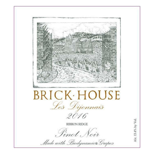 Label/Bottle Shot for the Brick House Les Dijonnais Pinot Noir Ribbon Ridge 2022 750ml