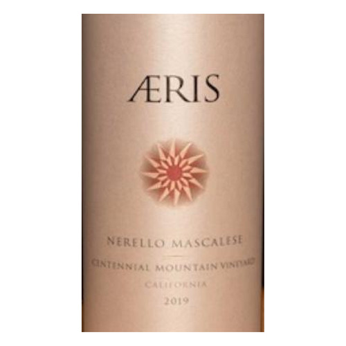 Label/Bottle Shot for the Aeris Wines Nerello Mascalese Centennial Mountain 2019 750ml