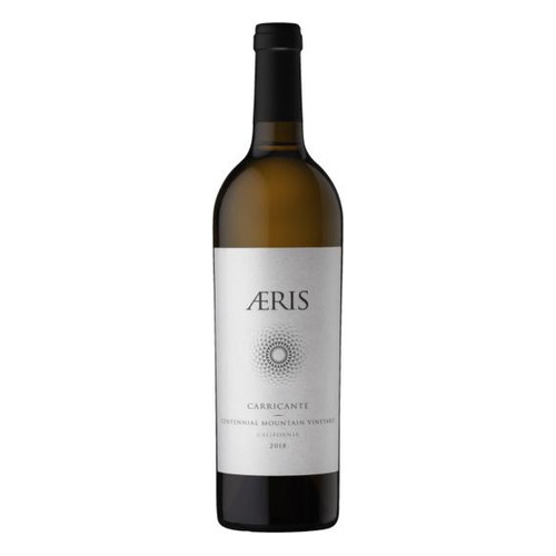 Label/Bottle Shot for the Aeris Carricante Centennial Mountain Vineyard 2018 750ml