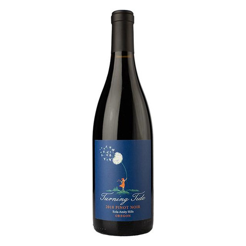 Label/Bottle Shot for the Turning Tide Pinot Noir Eola-Amity Hills 2021 750ml