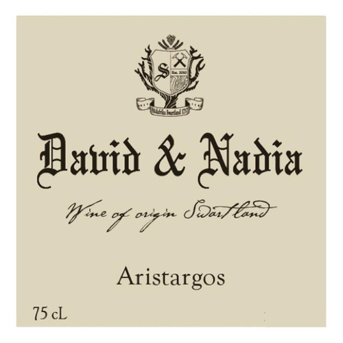 Label/Bottle Shot for the David & Nadia Sadie Aristargos Swartland 2019 750ml