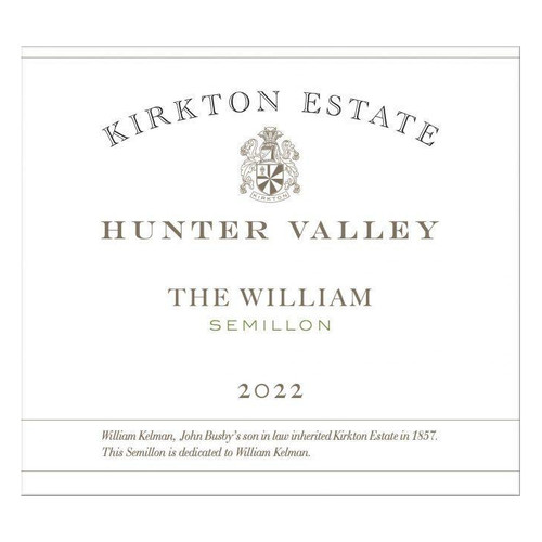 Kirkton Estate Semillon The William Hunter Valley 2023 750ml