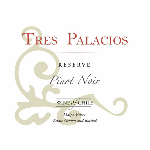 Tres Palacios Pinot Noir Reserve Estate Grown Maipo Valley 2022 750ml