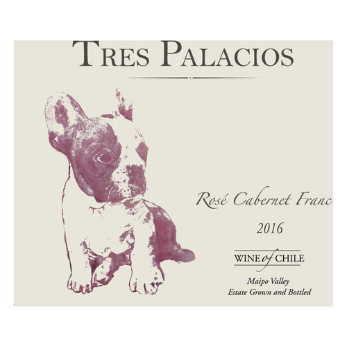 Tres Palacios Cabernet Franc Estate Grown Rose Maipo Valley 2023 750ml