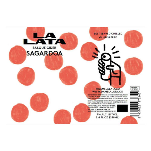 La Lata Sagardoa Basque Cider NV 250ml [4 Pack] Can