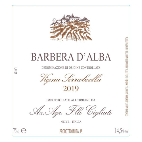 Cigliuti Barbera d'Alba Vigna Serraboella 2021 750ml