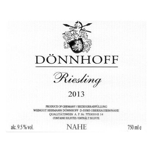 Donnhoff Riesling Estate 2023 750ml