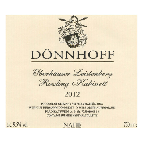 Donnhoff Riesling Oberhauser Leistenberg Kabinett 2022 1.5L