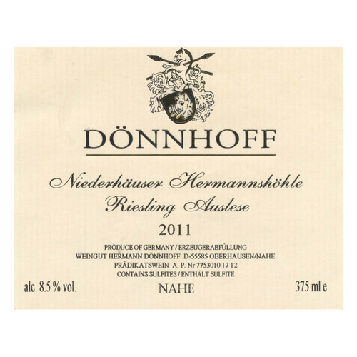 Donnhoff Riesling Niederhauser Hermannshohle Auslese Goldkapsel 2022 375ml