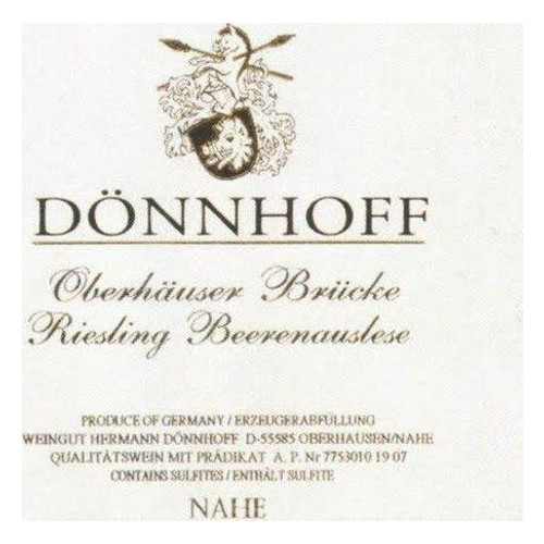 Donnhoff Oberhauser Brucke Riesling Beerenauslese 2019 375ml