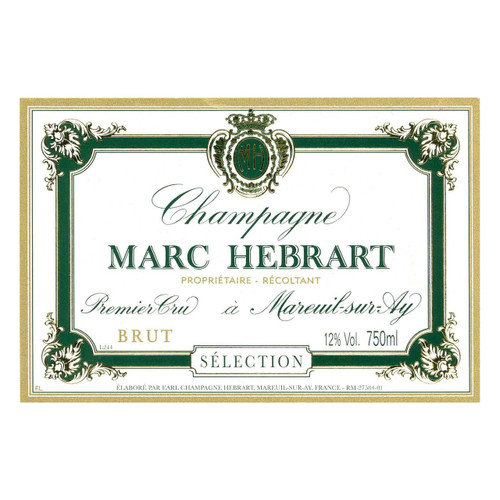 Marc Hebrart Champagne 1er Cru Brut Cuvee Selection Vieilles Vignes NV 375ml
