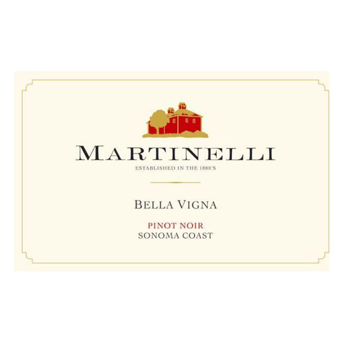 Martinelli Winery Pinot Noir Bella Vigna Sonoma Coast 2022 750ml