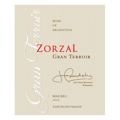 Zorzal Gran Terroir' Malbec 2022 750ml