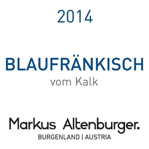 Label/Bottle shot for Markus Altenburger Blaufrankisch vom Kalk 2022 750ml
