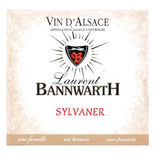 Label/Bottle shot for Laurent Bannwarth Vin D'Alsace Sylvaner 2022 750ml