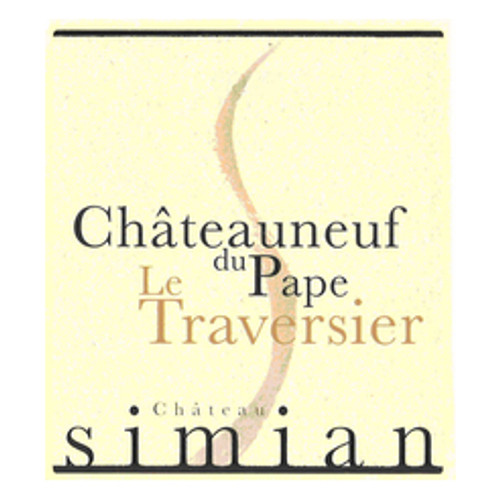 Label/Bottle shot for Chateau Simian Chateauneuf-du-Pape Le Traversier 2021 750ml