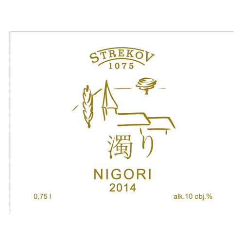 Label/Bottle shot for Strekov 1075 Nigori 2022 750ml