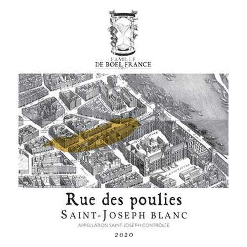 Label/Bottle shot for Famille De Boel Saint-Joseph Rue Des Poulies Blanc 2022 750ml