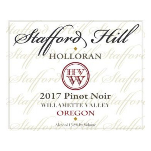 Label/Bottle shot for Stafford Hill Pinot Noir Willamette Valley 2022 750ml