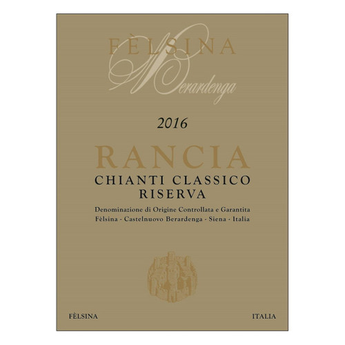 Label/Bottle shot for Felsina Rancia Chianti Classico Riserva Berardenga 2020 750ml